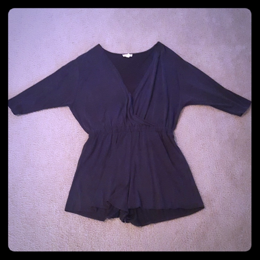 Silence+Noise navy short jumper